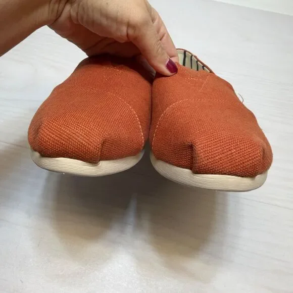 TOMS Classic Alpargata Spice Brown Heritage Canvas Slip-On Shoes Women's 10 NWT - Picture 5 of 8